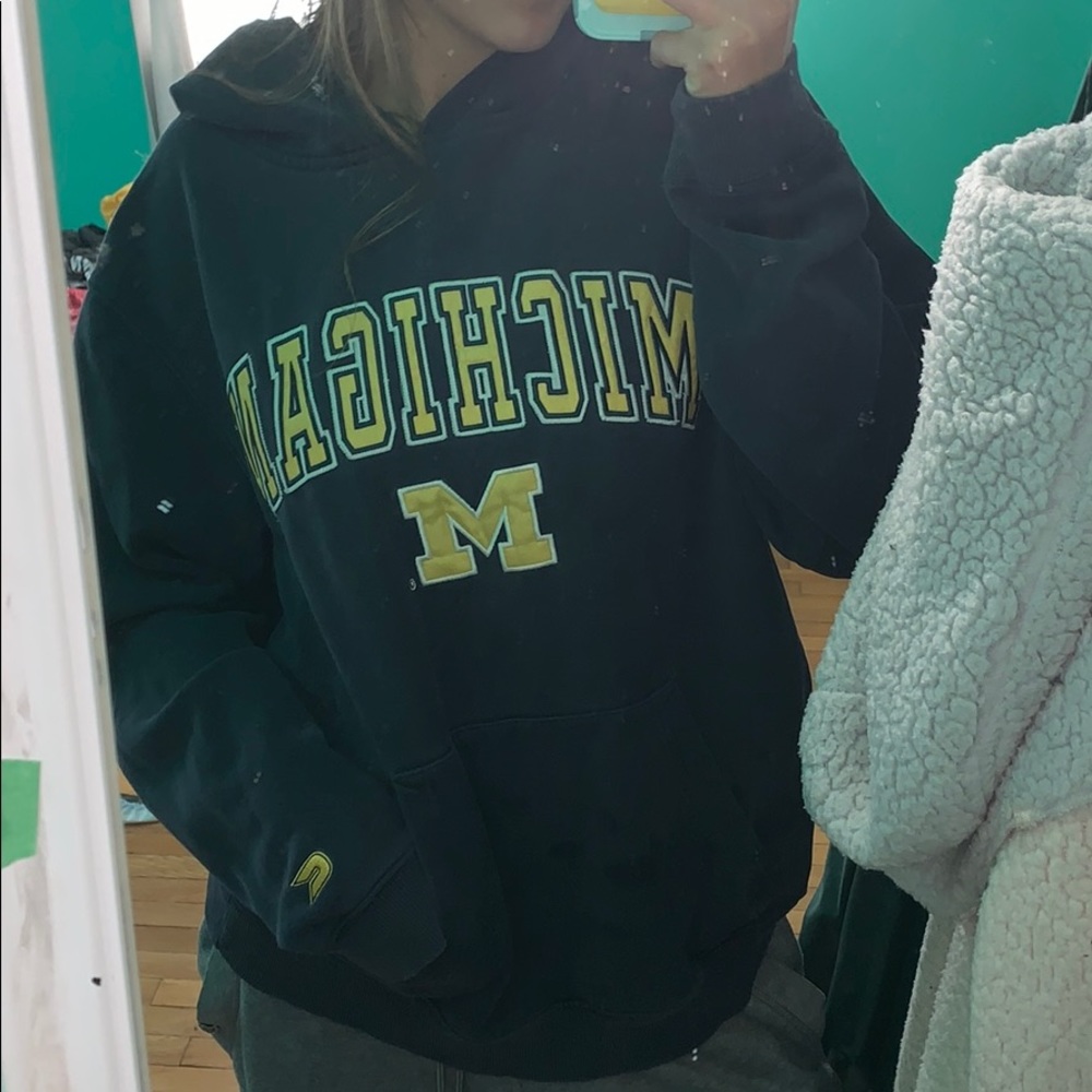 Oversized college hoodie